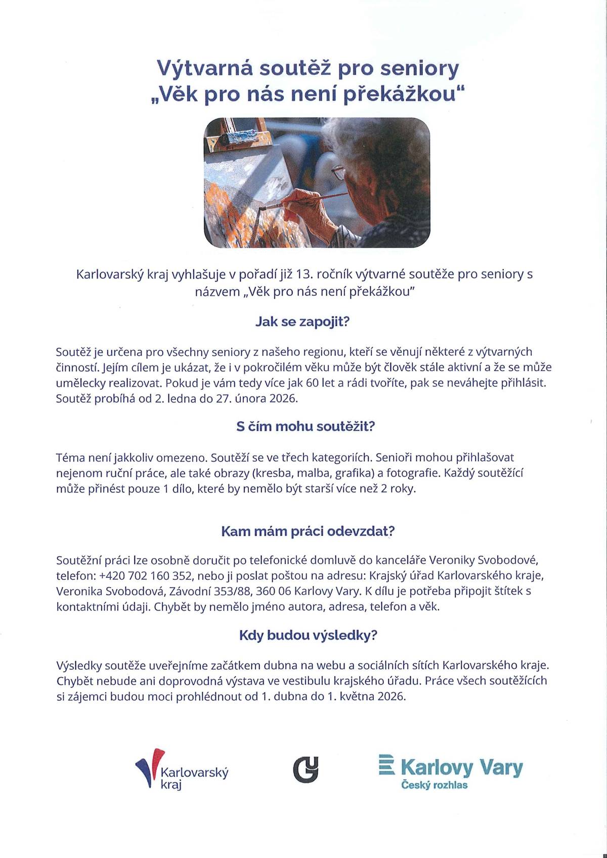 Pozvánka k zapojení se do výtvarné soutěže