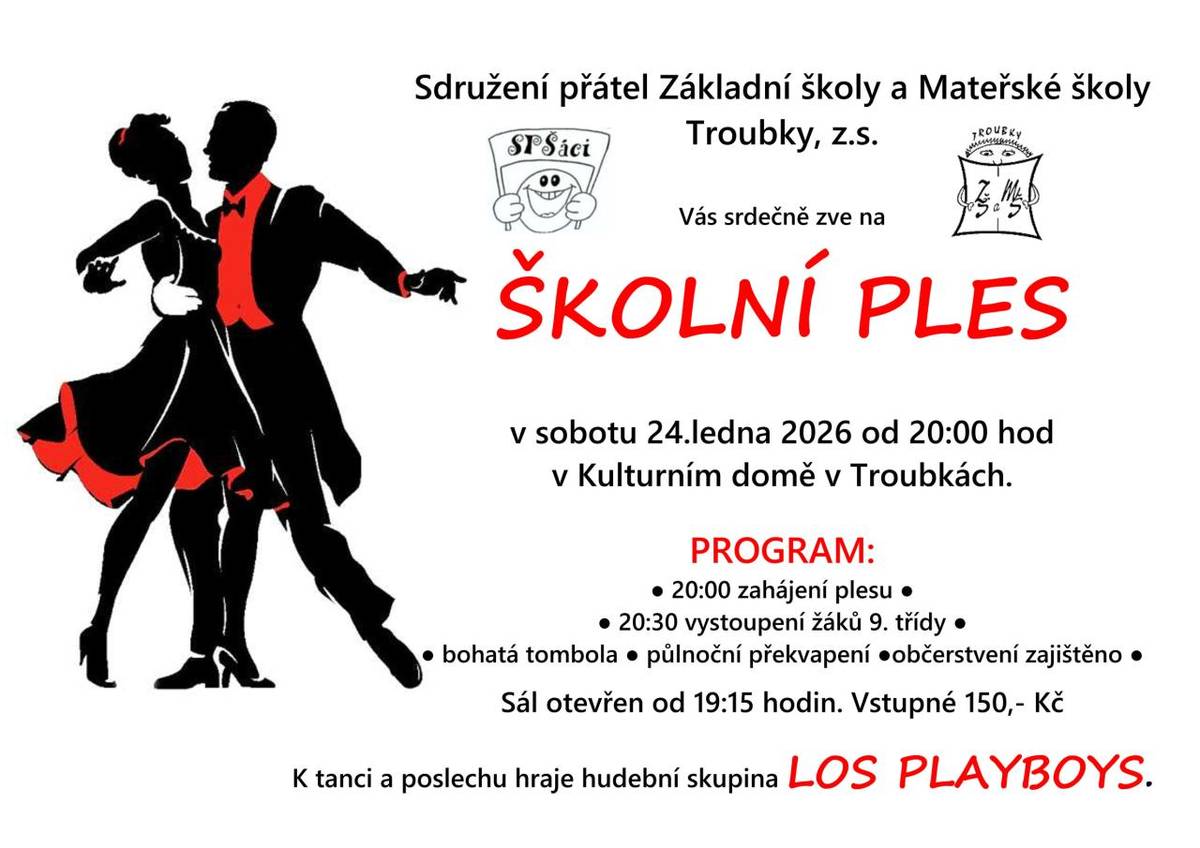 Pozvánka na školní ples