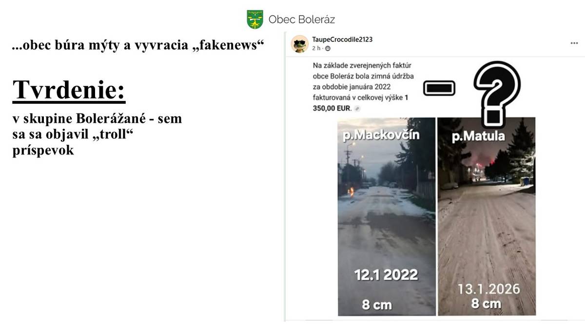 Mýty, fakty a pribudli aj "fakenews", prosíme čítajte s porozumením.