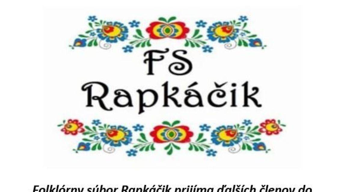 Nábor nových členov - FS Rapkáčik