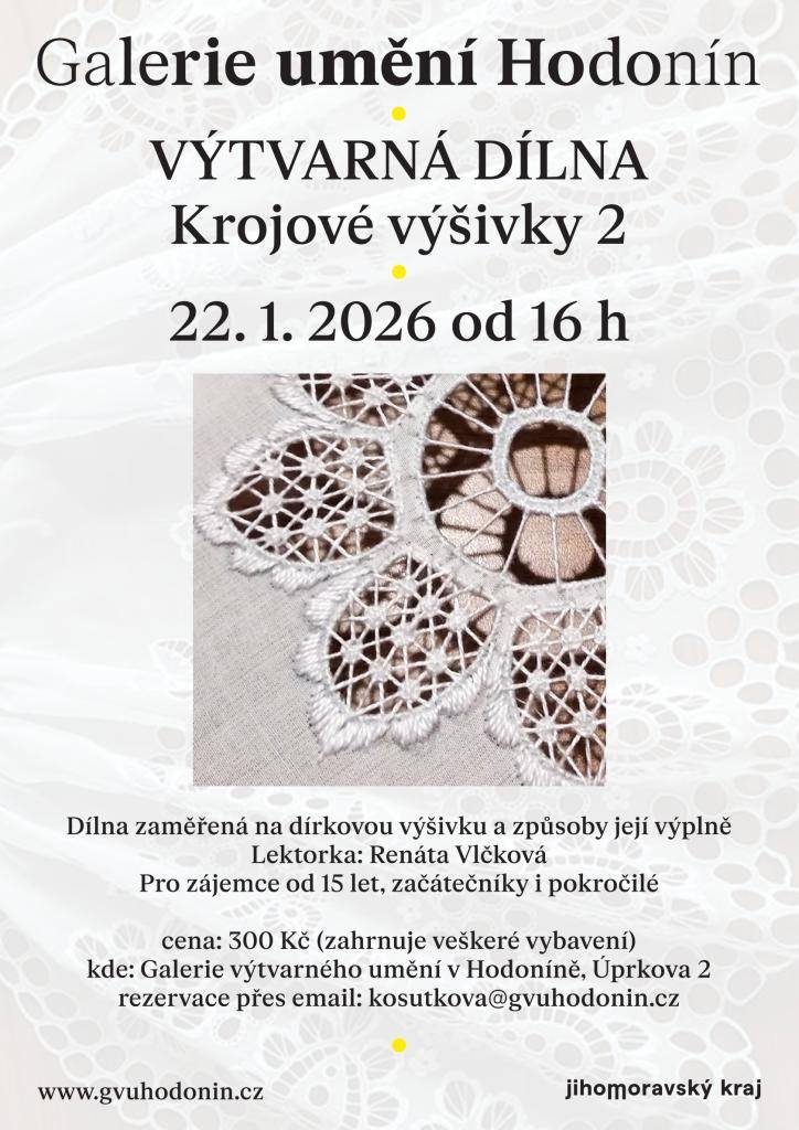 Kdy: 22.1.2026 od 16:00 - 18:00  Kde: Galerie výtvarného umění v Hodoníně
