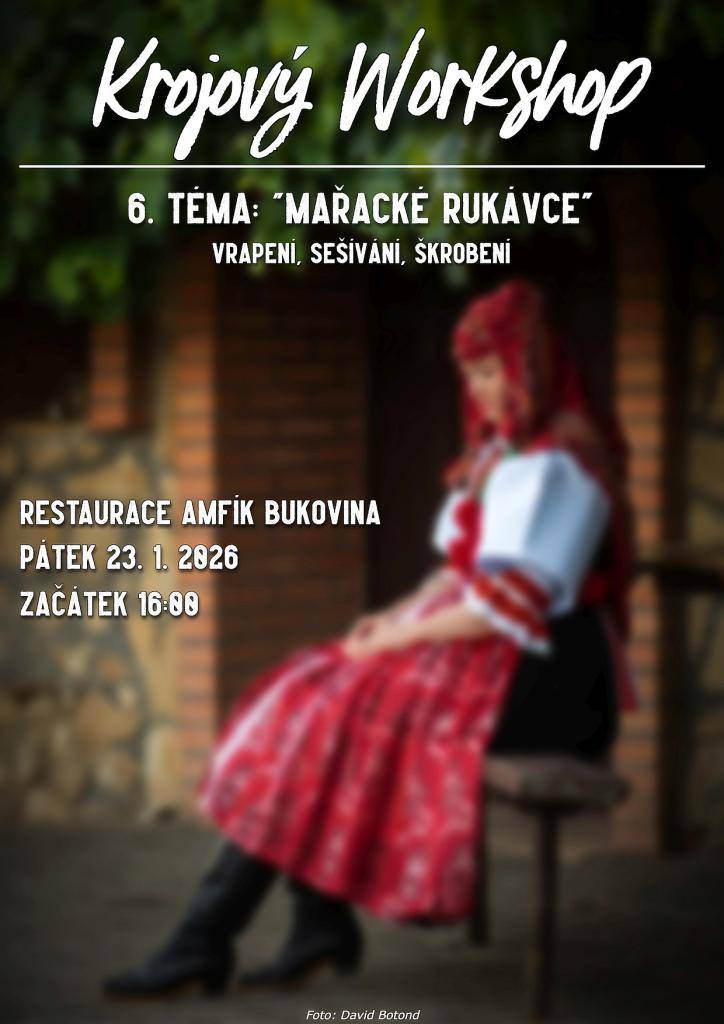 Monika Remeš zve na krojový workshop do Amfíku Bukovina, na kterém se dozvíte vše o vrapení, sešívání a škrobení mařackých rukávců.