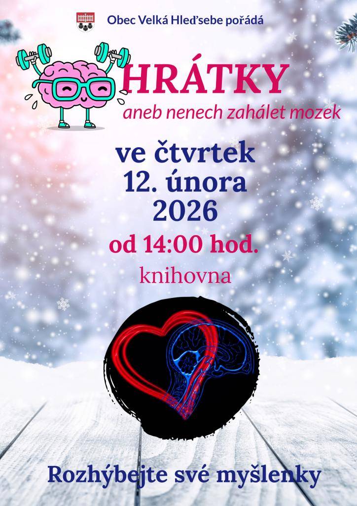 12. února 2026 od 14 hodin v obecní knihovně.