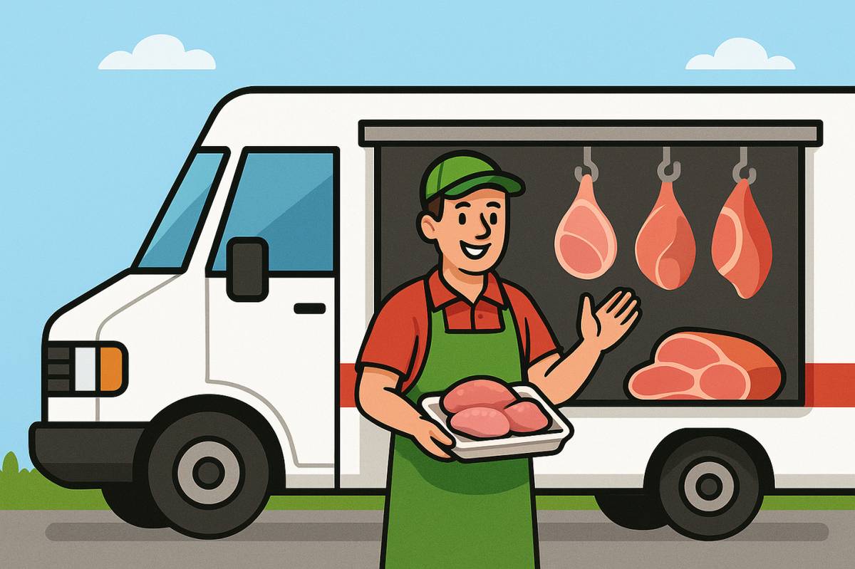 V úterý 27.1.2026 v 9:10 -9:20 hodin přijede pojízdná prodejna z Velkých Pavlovic. Nabízí chlazené kuřecí, krůtí a vepřové maso z českých chovů.