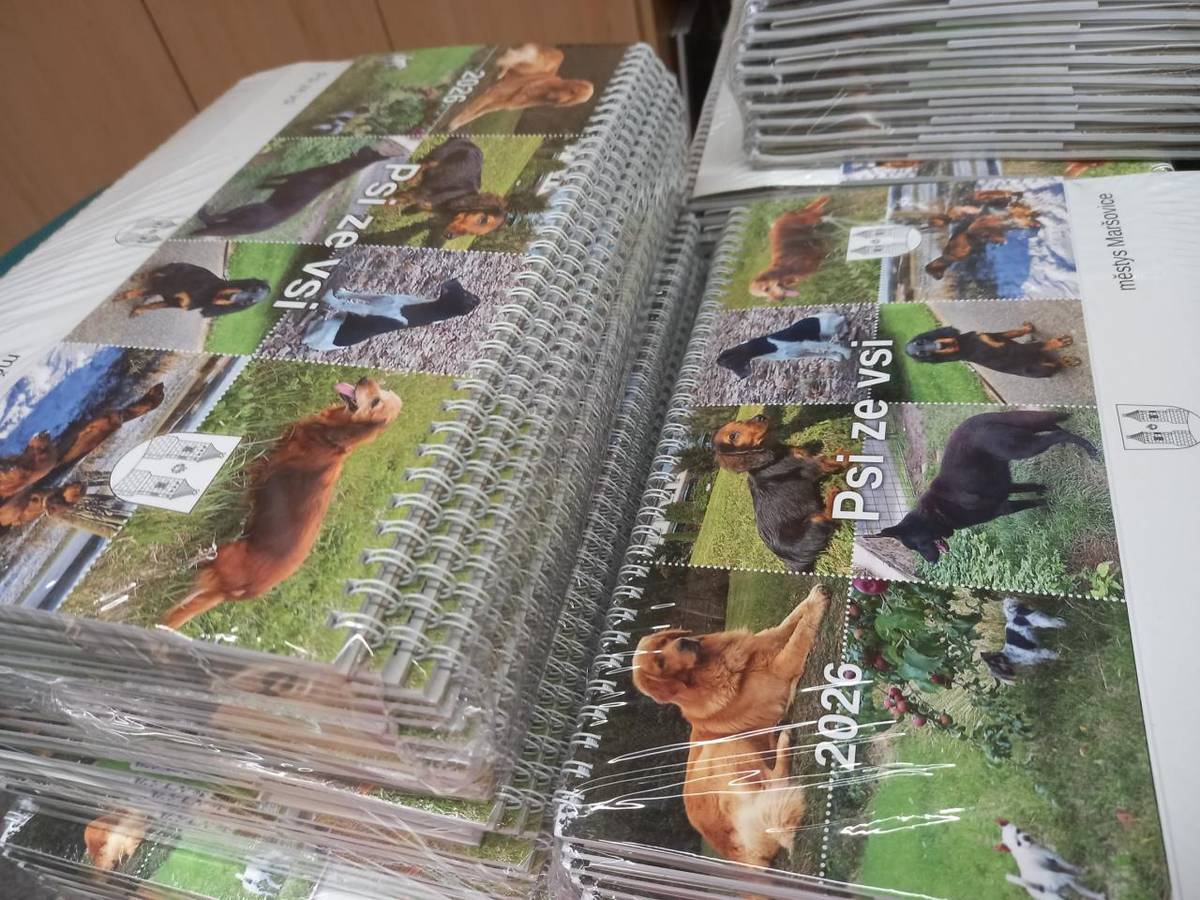 KALENDÁŘ 2026 - PSI ZE VSI V PRODEJI (CENA 70,- KČ)