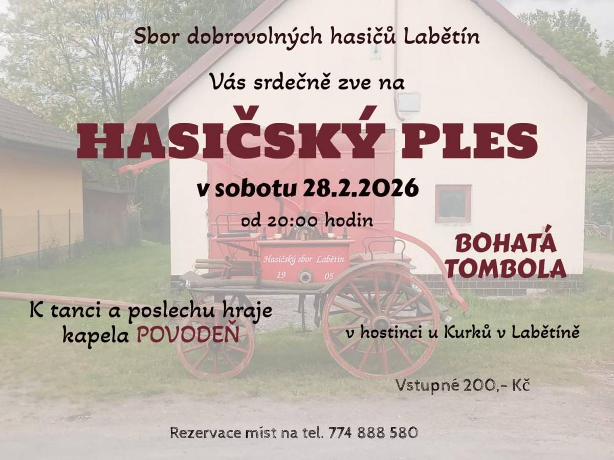 zvou hasiči Labětí