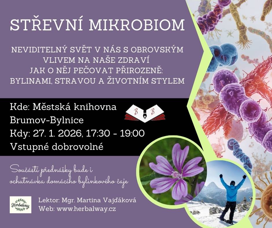 Pokračování úspěšného cyklu přednášek Mgr. Martiny Vajďákové, www.herbalway.cz.