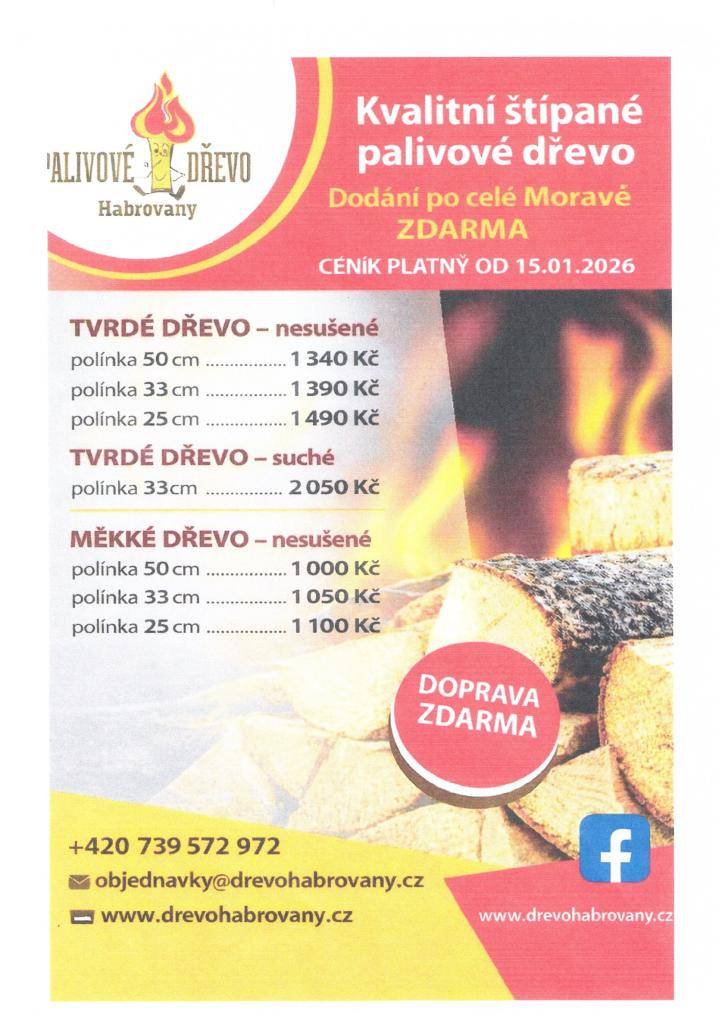 - dodání po celé Moravě zdarma