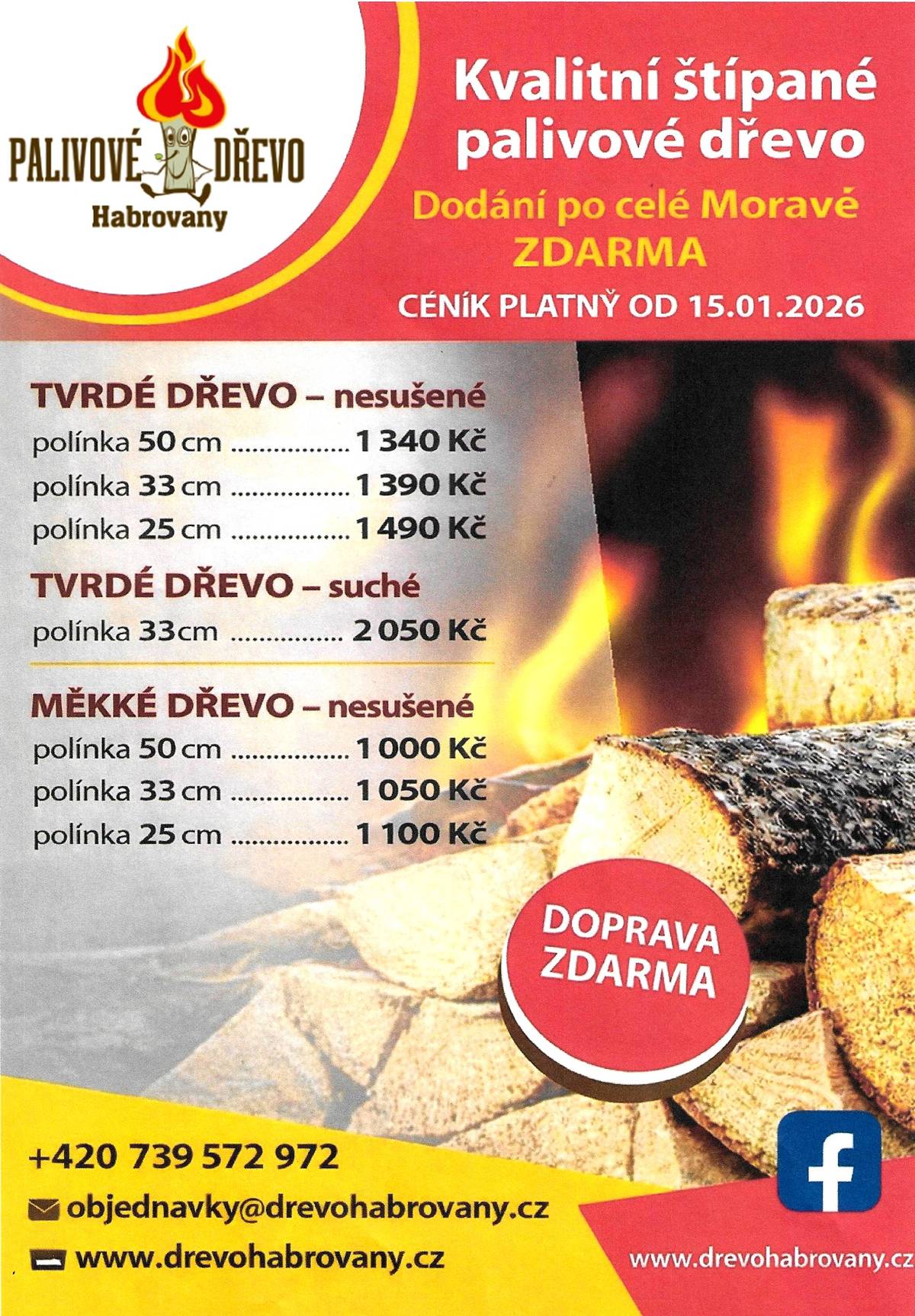 Dodání po celé Moravě ZDARMA