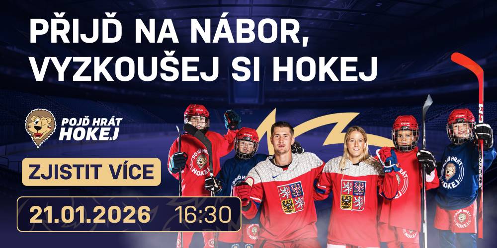 Ve středu 21. ledna 2026 od 16:30 budou mít všechny děti od 4 do 8 let bez rozdílu dovednosti bruslení jedinečnou možnost vyzkoušet si zdarma, jaké to je být hokejistou nebo hokejistkou. HC Brumov-Bylnice pořádá ve spolupráci s Českým hokejem na zimním stadionu v Brumově-Bylnici, v rámci Týdne hokeje náborovou akci. Kromě zážitku v podobě prvních krůčků na ledě si každé dítě navíc s sebou domů odnese zajímavý hokejový dárek. Přijďte si vyzkoušet lední hokej a zažijte spoustu zábavy! Více se dovíte na www.hokejbrumov.cz