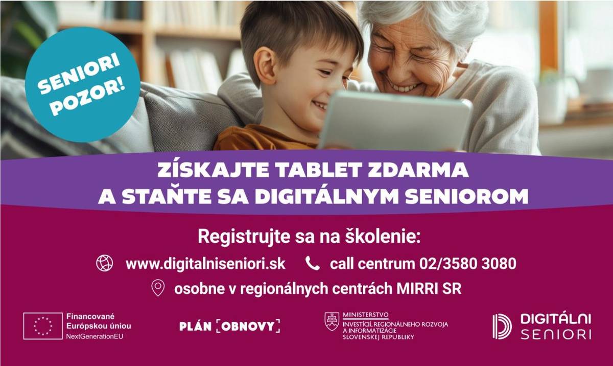 Mesto Gbely informuje občanov o pokračujúcej možnosti zapojiť sa do úspešného projektu Digitálni seniori. Cieľom tejto iniciatívy je pomôcť starším spoluobčanom a znevýhodneným skupinám nadobudnúť základné digitálne zručnosti potrebné pre život v 21. storočí.