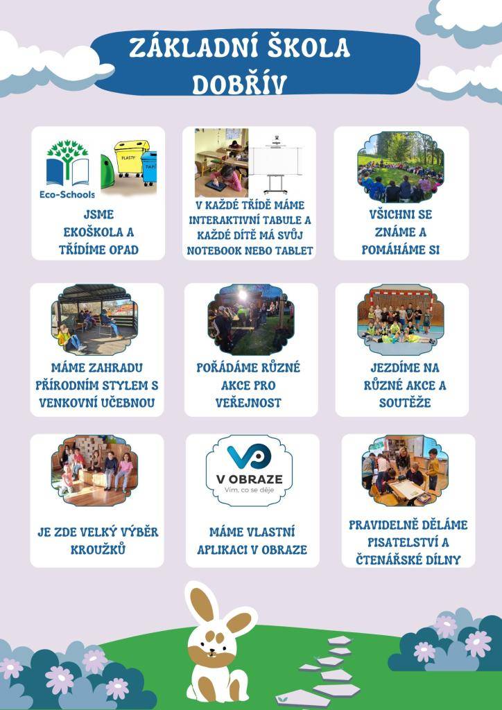 Těšíme se na naše nové prvňáčky.