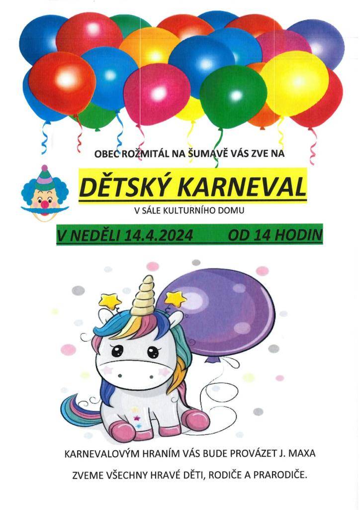 V neděli 14.4.2024 od 14:00