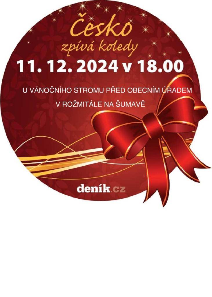 Ve středu 11.12.2024 od 18:00hdin před Obecním úřadem