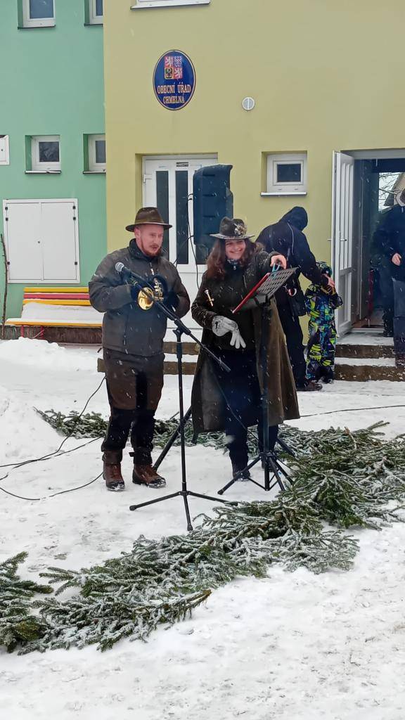 O první kulturní počin ve Chmelné v roce 2026 se opět postarali myslivci