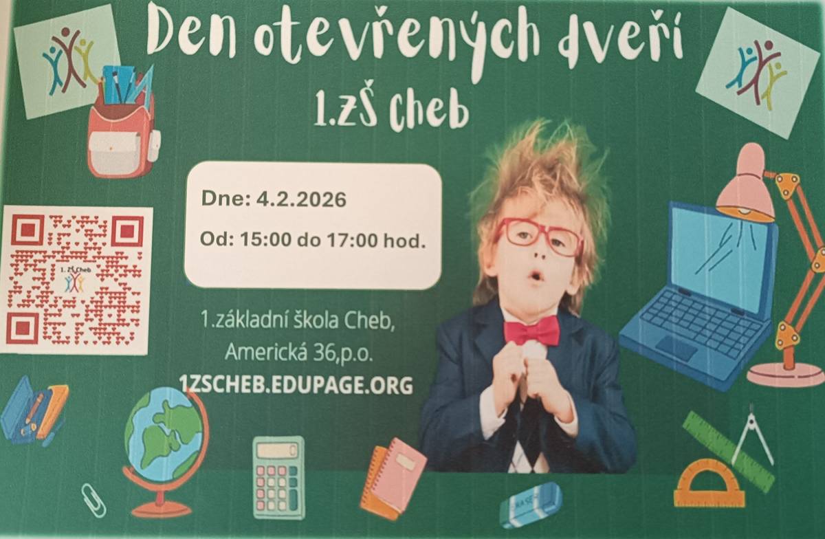 Den otevřených dveří na 1.ZŠ Cheb 4. 2. 2026