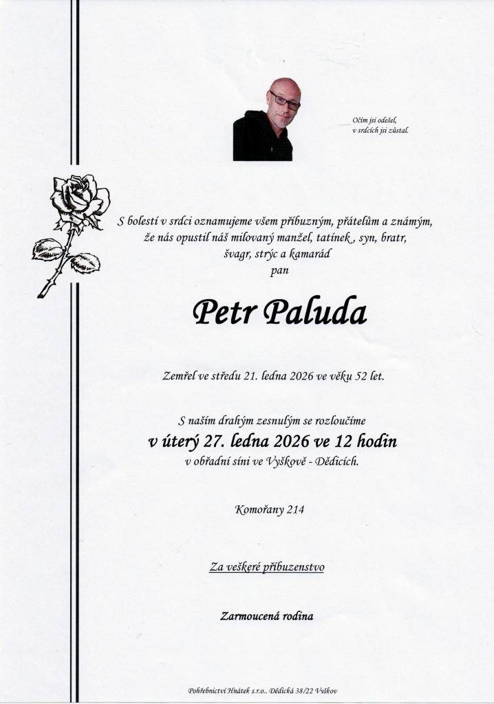 zemřel ve středu 21. ledna 2026