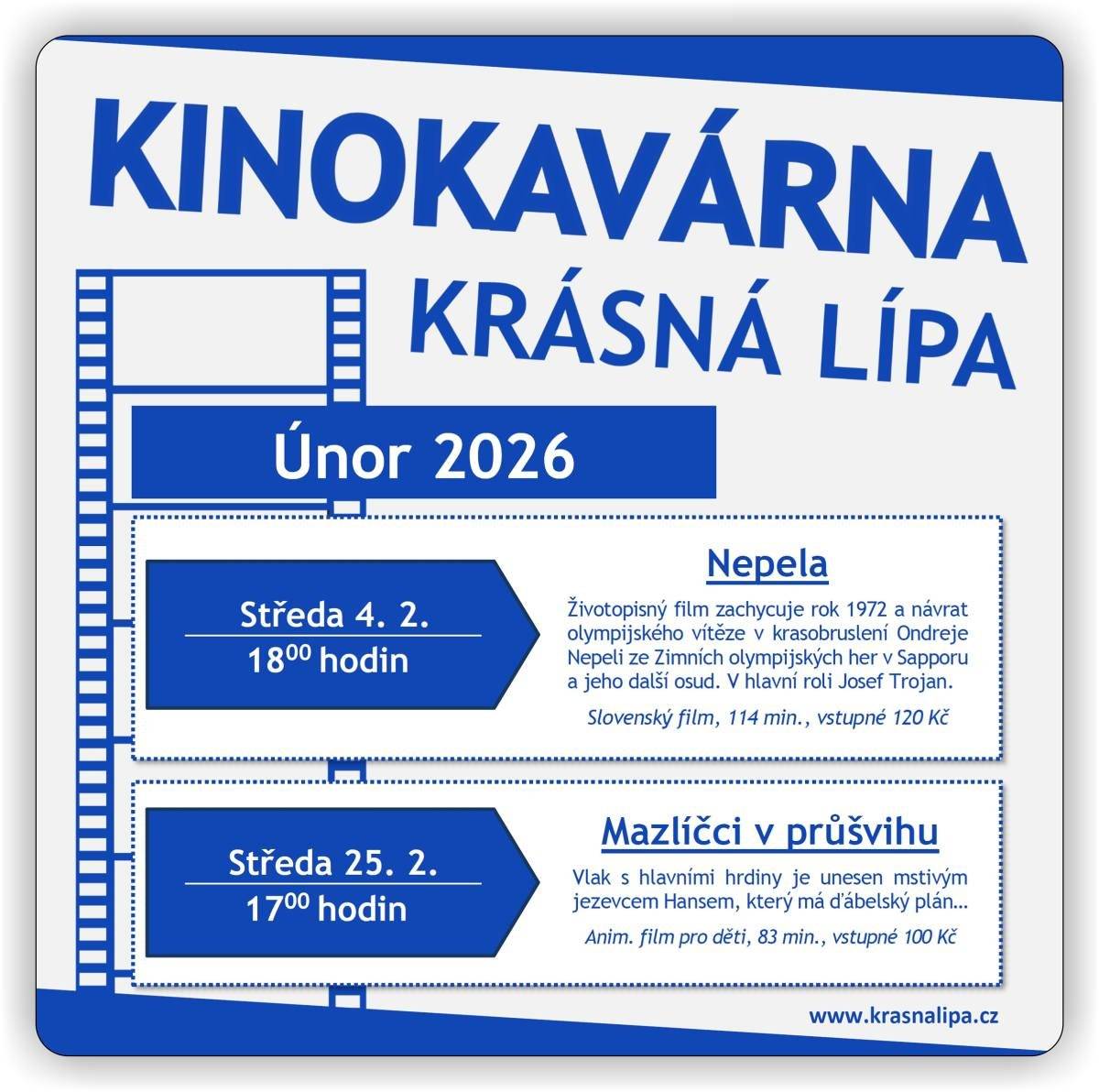 Promítání v únoru🎦