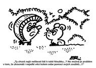 Myšky (nejen) v zimě zkoumaj věci kolem sebe divně