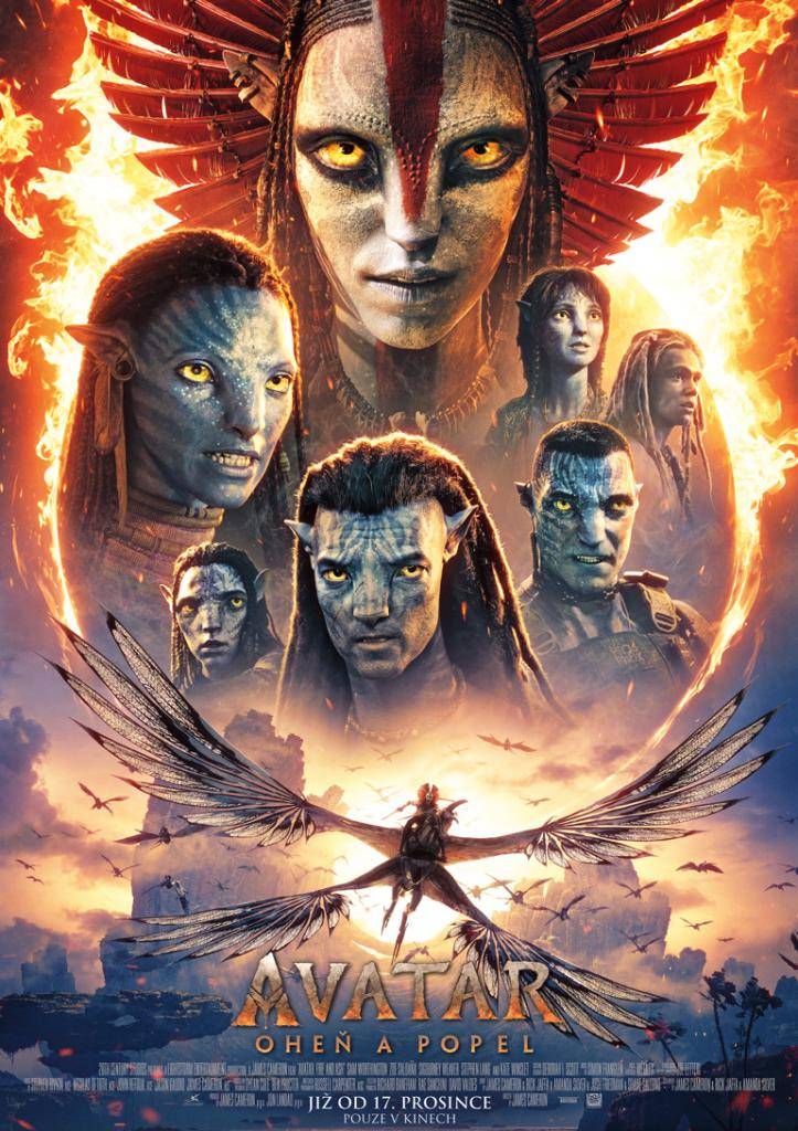 Kino Rožmitál promítne v pátek 30. ledna dobrodružný film Avatar: Oheň a popel od 20 hodin.
