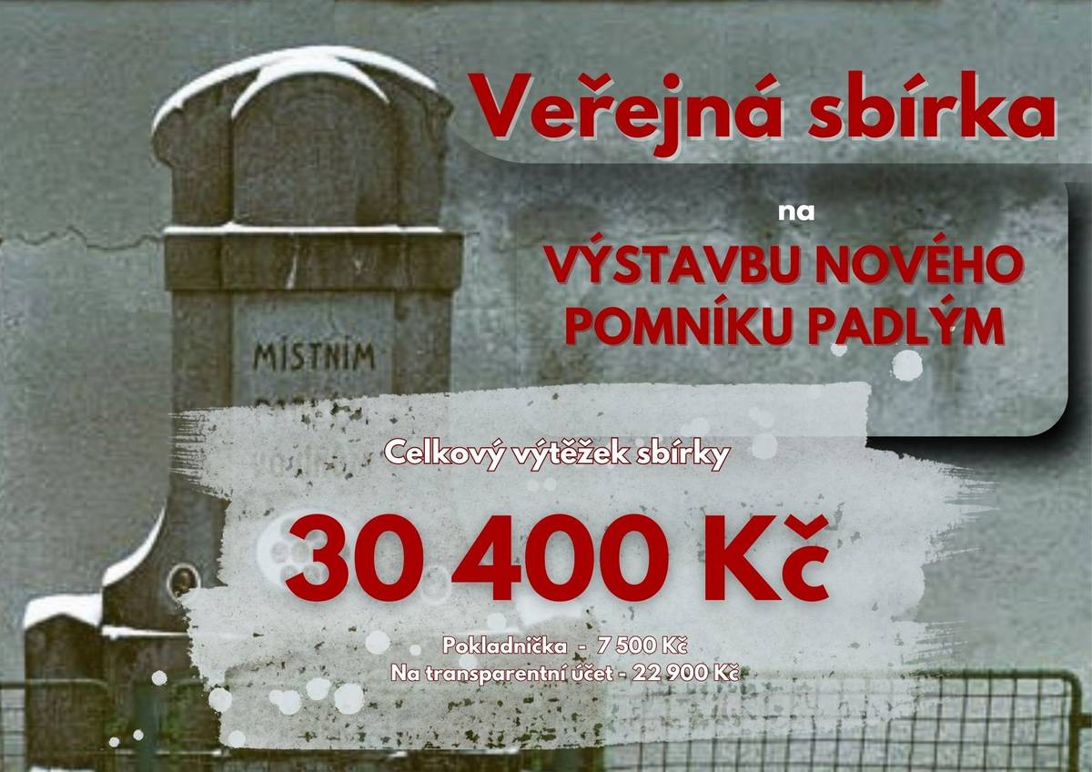 V roce 2025 získala Obec Račice dotaci od Ministerstva obrany na výstavbu nového pietního místa v obci. Nový pomník byl přestěhován na důstojnější místo, na náves obce. Původní text a fotografie padlých v 1. sv. válce byly přeneseny na jednu ze stran nového pomníku a byla doplněna jména obětí. Druhá strana je věnována památce občanů Račic, kteří byli nuceně nasazeni. Dále je na pomníku umístěna porcelánová deska s reprodukcí textu z kroniky, která pojednává o dění z doby osvobození v obci Račice Slavnostní odhalení nového pomníku se uskutečnilo dne 28. 9. 2025 Veřejná sbírka na podporu výstavby pomníku padlých Ve dnech 9. 9. až 31. 10. 2025 se konala veřejná sbírka na podporu výstavbu nového pomníku padlým. Příspěvky bylo možné vložit do pokladničky v obchodě nebo zaslat na transparentní účet obce.  Pokladnička byla otevřena na veřejném zasedání zastupitelstva obce dne 3. 11. 2025. Její obsah byl vložen na transparentní účet obce a následně převeden na běžný účet obce. Výtěžek z pokladničky činil 7 500 Kč, na transparentní účet obce bylo vloženo 22 900 Kč. Celkový výtěžek ve výši 30 400 Kč byl použit na financování výstavby nového pomníku padlým. Děkujeme všem dárcům za jejich štědrost a podporu.  Finanční vyhodnocení Celková cena výstavby vč. DPH .. 248 074 Kč Dotace MO ................................... 140 069 Kč Dary od občanů .............................. 30 400 Kč Doplatek z rozpočtu obce ............... 77 605 Kč
