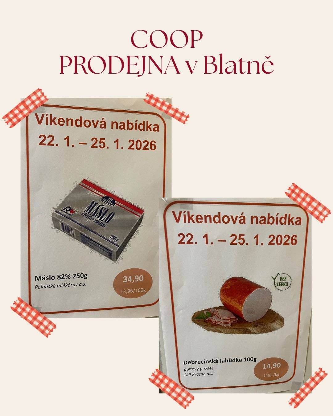 Dobrý den, obec Blatno by ráda pomohla v období ledovek s dovozem nákupů z blatenského Coopu těm, pro které je pohyb na ledu obzvlášť komplikovaný (senoři, nemocní, atd.) Objednávat nákup i odvoz můžete od příštího týdne na tel. 739 675 108 v provozní dobu Coopu. Vaše Blatno