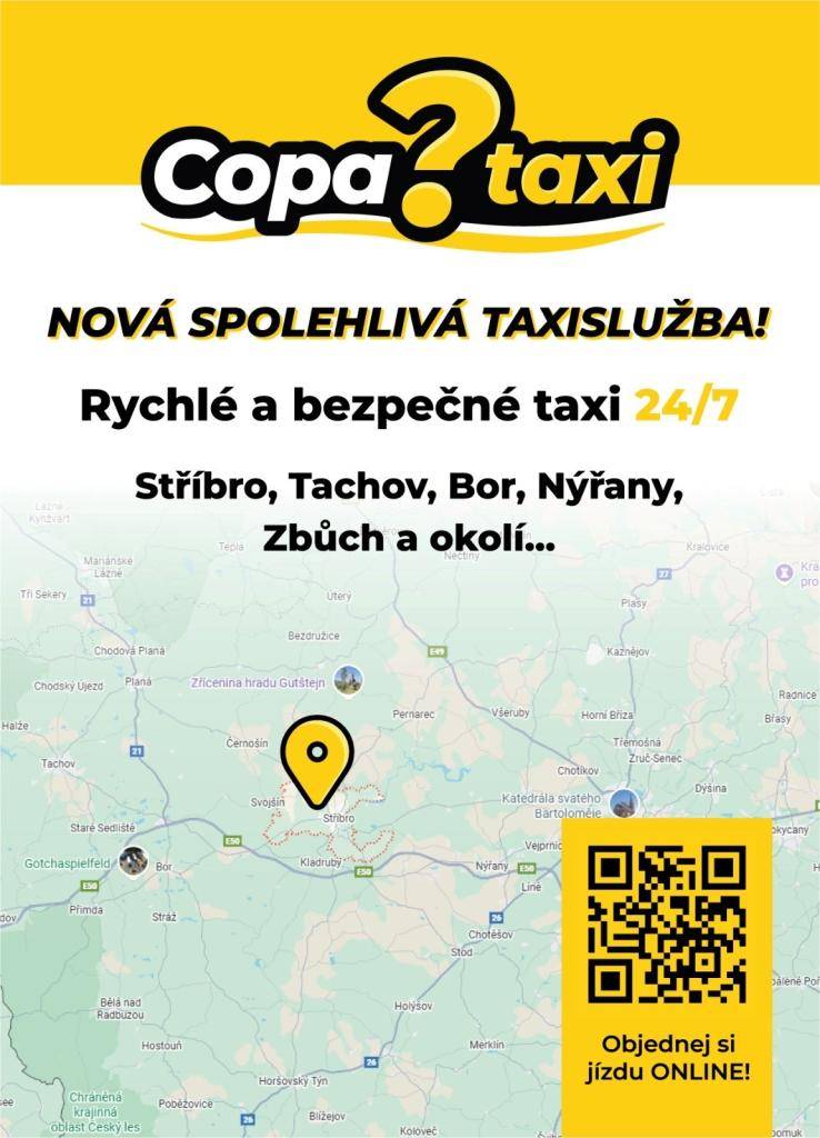 Už zítra 23. 1. v 17 hodin zahájí provoz nová taxislužba Copa?Taxi!