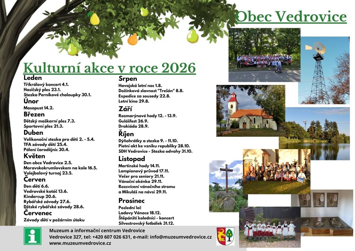 Přehled kulturních akcí v roce 2026 🙂