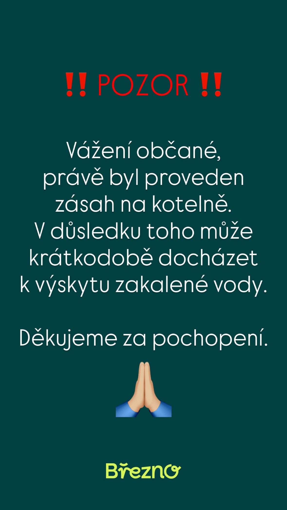 Prosím, berte na vědomí. 👇🏼