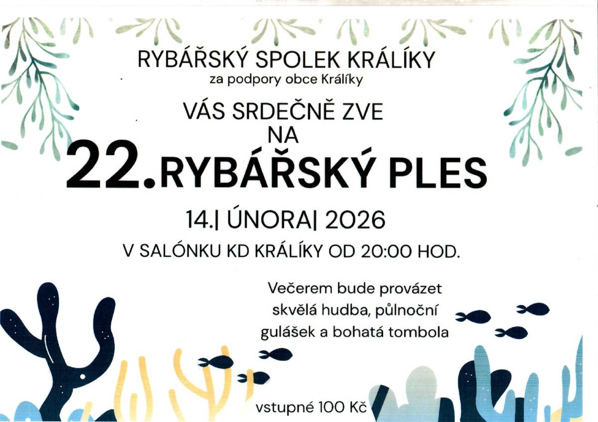 Rybářský ples v Králíkách