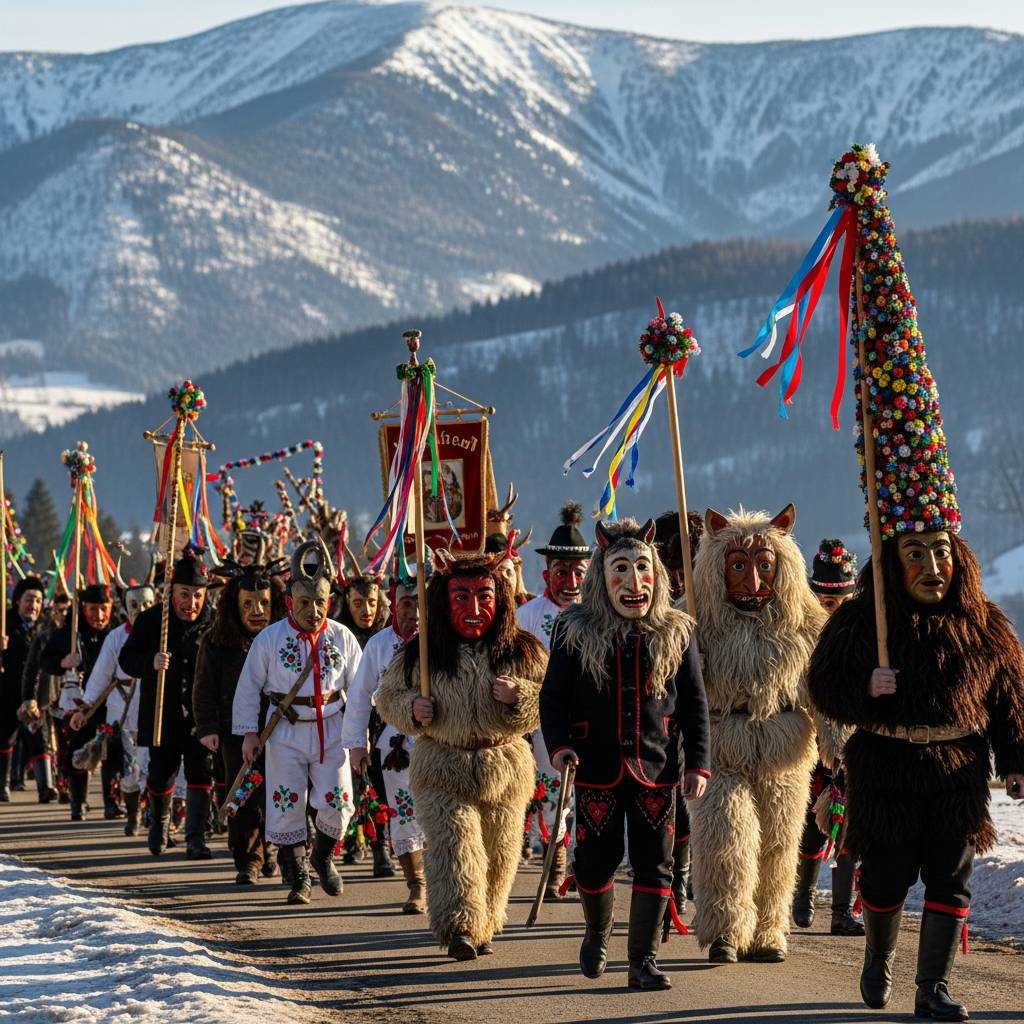 Zveme vás na Merklínský Masopustní rej, který se koná v pátek 13. února 2026 v areálu Brány Krušných hor. Čekají na vás soutěže pro děti a dospělé, včetně spanilé jízdy a hodnocení nejlahodnější 'Masopustní dobroty'. V programu se můžete těšit na vystoupení hudebních skupin a bohaté občerstvení s