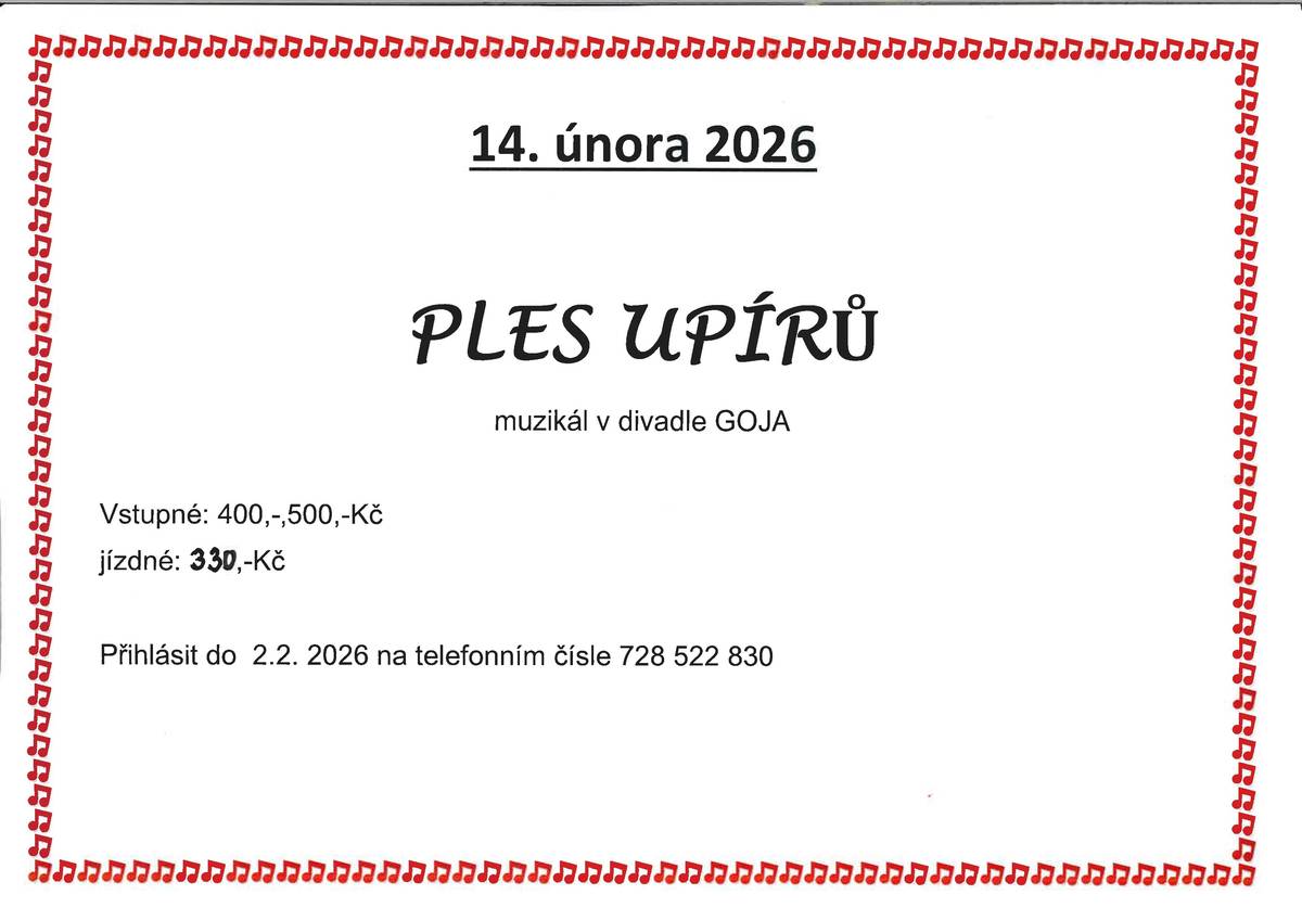 Pozvánka na muzikál v divadle GOJA. Podrobnosti naleznete v přiloženém obrázku.