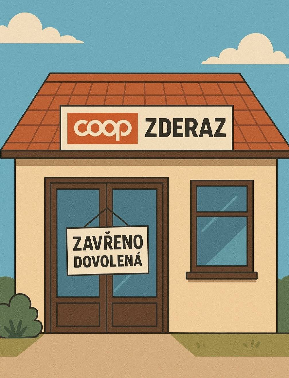 Od 28. do 30. ledna bude v prodejně COOP Jednoty zavřeno z důvodu čerpání dovolené.