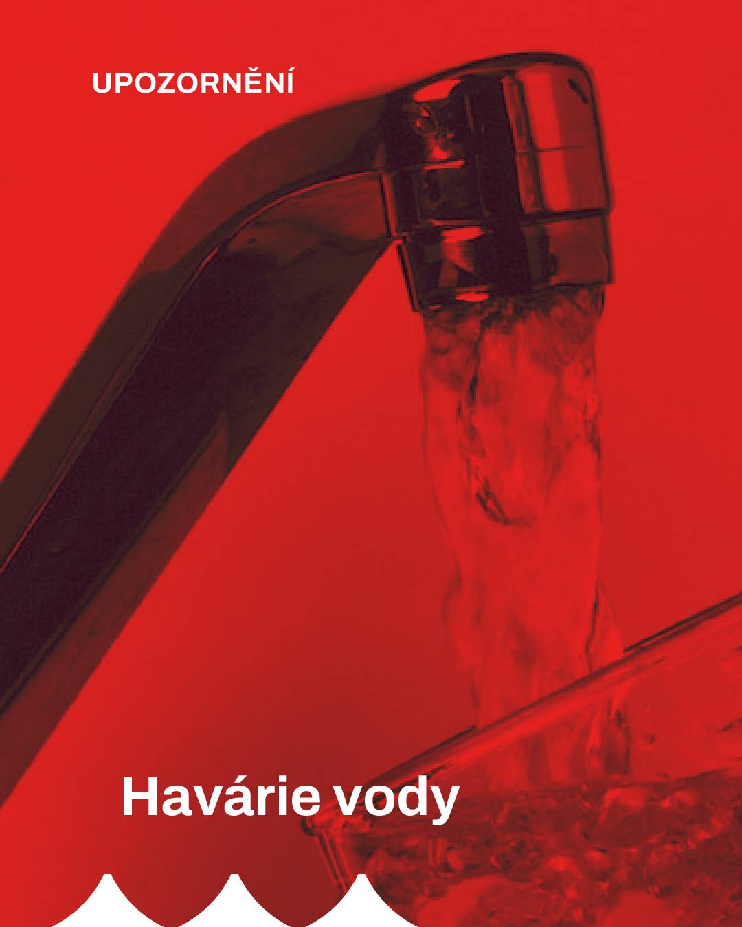 Z důvodu havárie bude přerušena dodávka vody v ulici Na Výsluní v době mezi 09.00 - 14.00 hodinou.   Děkujeme za pochopení.