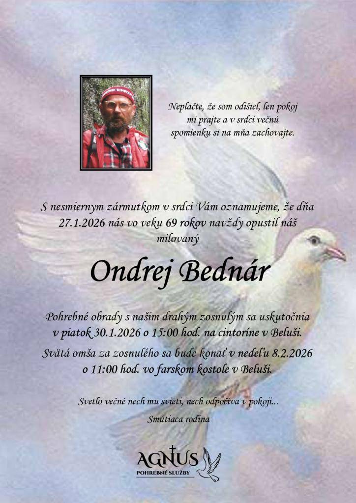 Bednár Ondrej január 2026