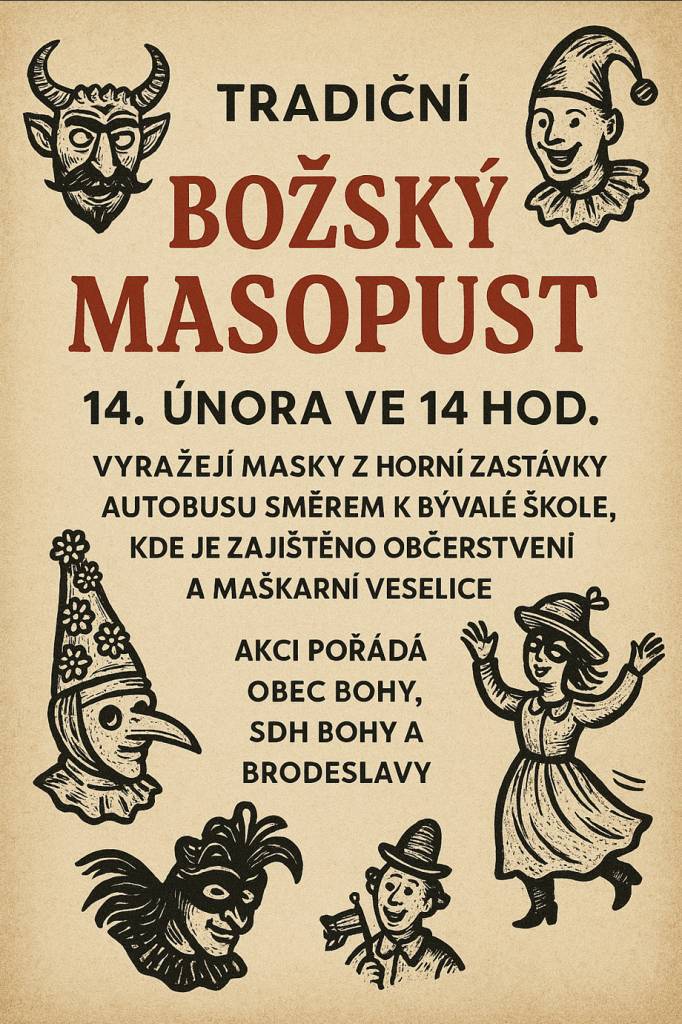 Božský Masopust 14.2.2026 od 14:00