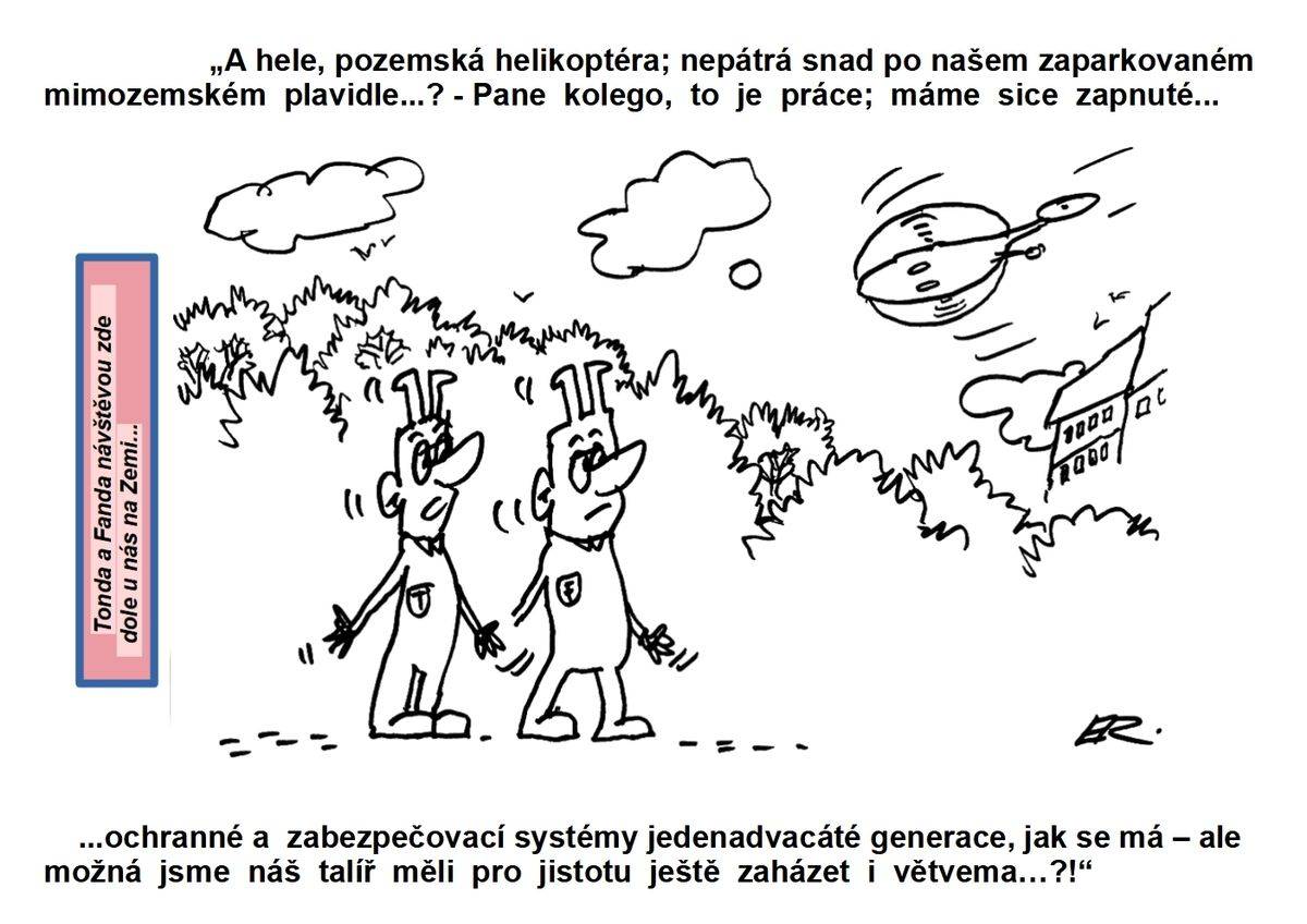 Mimozemšťánkové Tonda a Fanda dole na Zemi: Pozemská helikoptéra
