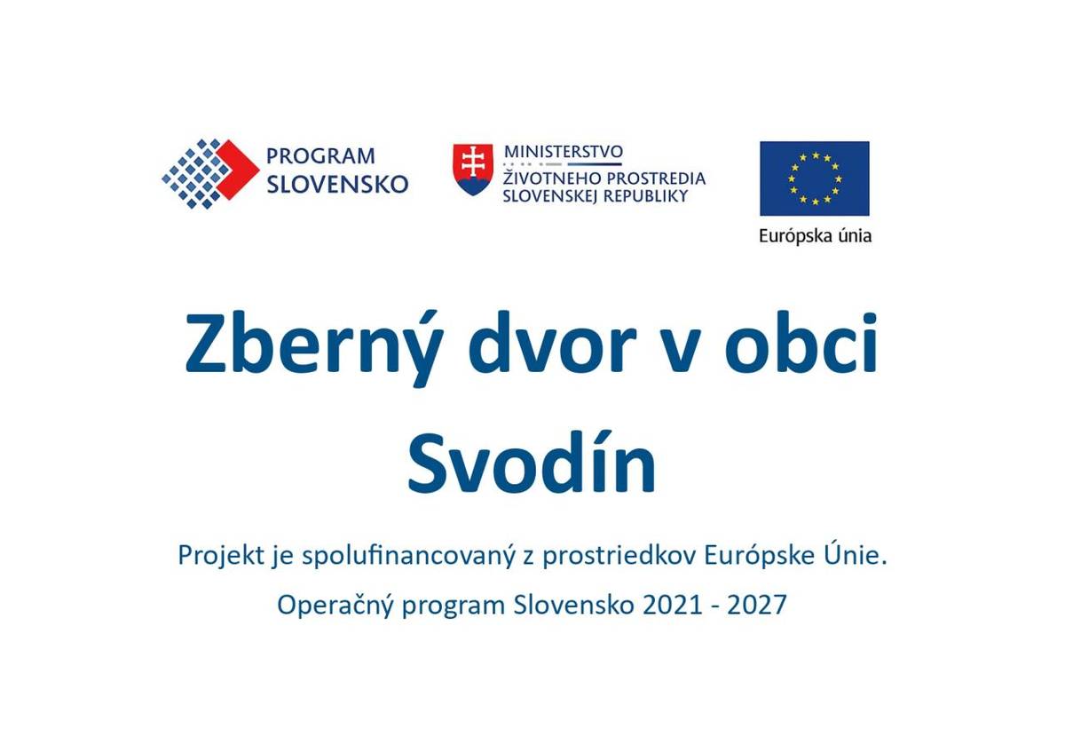 Projekt je spolufinancovaný z prostriedkov Európskej Únie.   Operačný program Slovensko 2021-2027