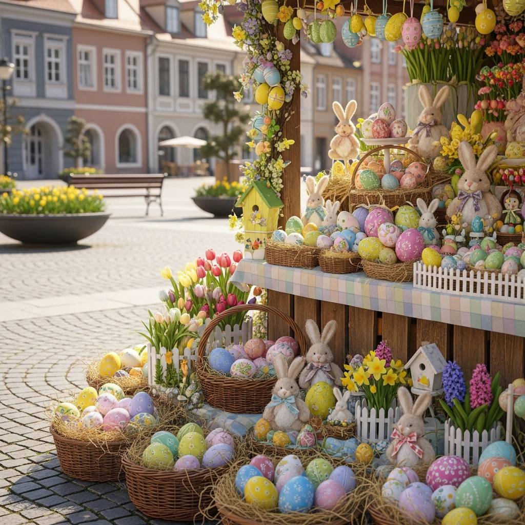 Nabídka místa k prodeji na velikonočním jarmarku.