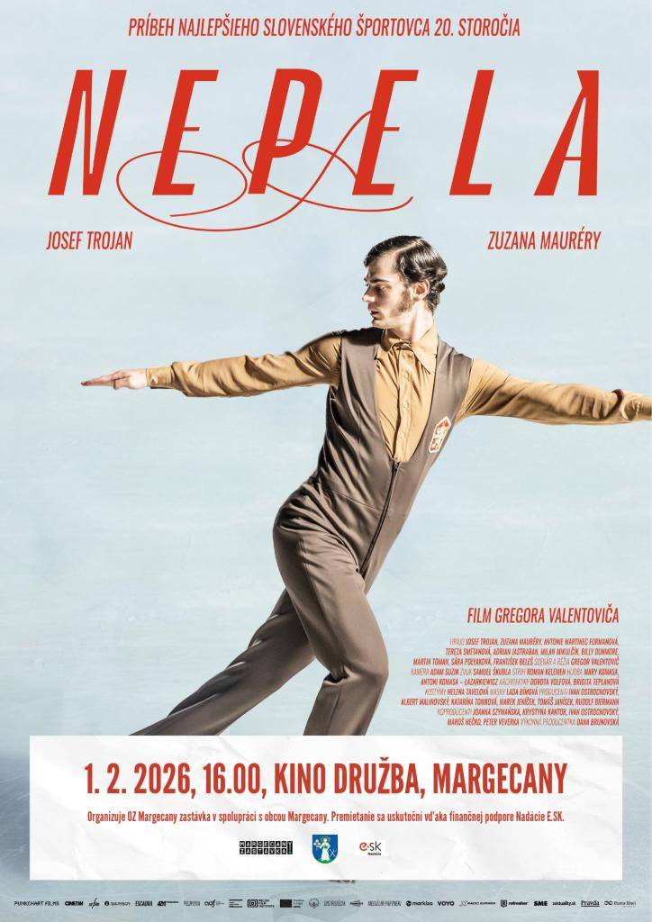 Pozývame na zimné premietanie filmu „Nepela“ v nedeľu 01.02.2026 o 16:00 v kinosále obce Margecany.