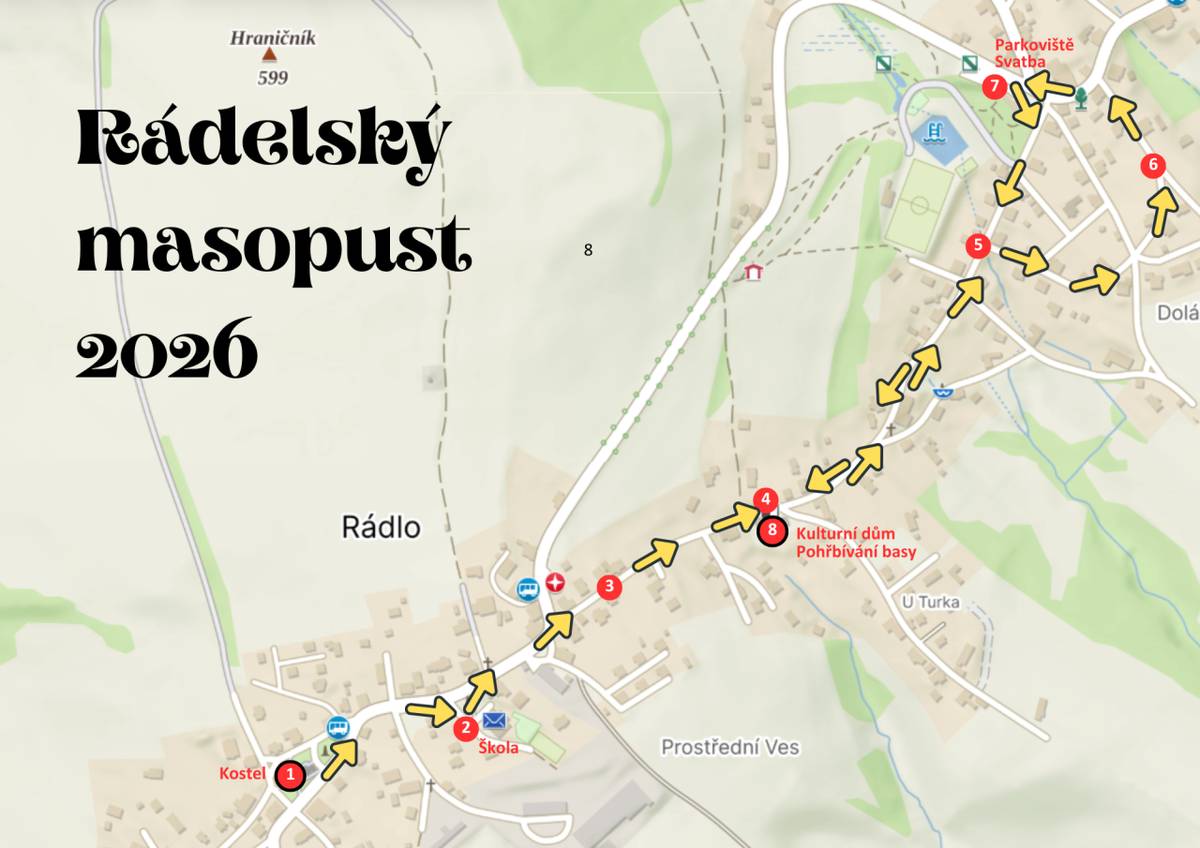 MASOPUST SE BLÍŽÍ .... a my už víme, KUDY PŮJDE PRŮVOD