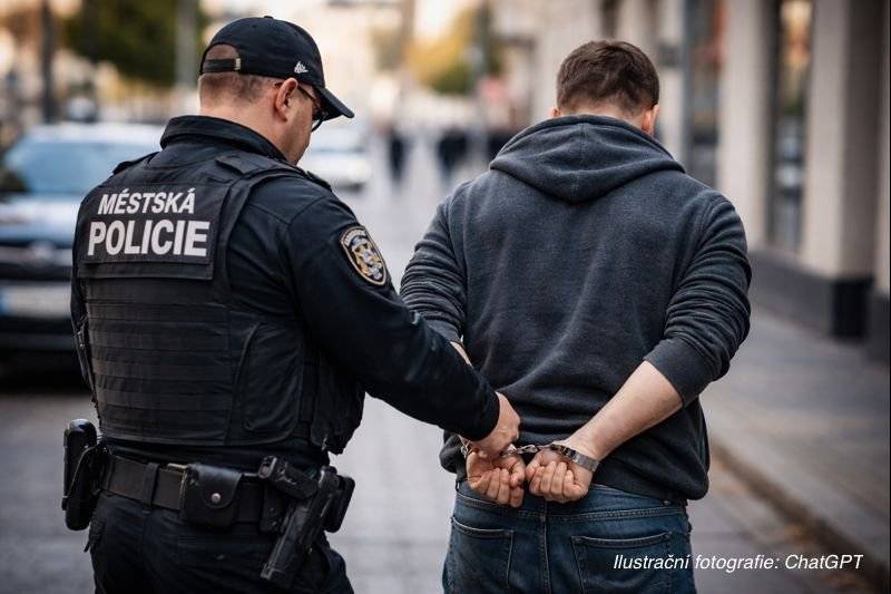 CHODOV (28. 1. 2026) – Chodovští strážníci si mohou připsat další úspěšný zásah. V úterý 27. ledna se jim v ulicích města podařilo zadržet uprchlého vězně, po němž bylo vyhlášeno celostátní pátrání. Odsouzený muž uprchl 23. ledna z nestřeženého pracoviště v Klášterci nad Ohří, trest za majetkovou trestnou činnost si odpykával věznici Ostrov nad Ohří – Vykmanov. O pár dní později ho chodovský strážník David Mora, který byl v tu chvíli mimo službu a v civilu spatřil, jak klidně kráčí po ulici. „O jeho útěku jsem věděl od kolegů z Policie České republiky a také jsem ho poznal na základě místní znalosti. Okamžitě jsem informoval jak své chodovské kolegy, tak státní policii. Z obavy, aby neutekl, jsem ale raději zasáhl hned,“ popsal situaci David Mora. „Ústně jsem se prokázal a muži nasadil pouta. Nebránil se, vše proběhlo v klidu. Následně jsme ho předali na oddělení v Chodově, “ doplnil s tím, že zadržený měl u sebe dva nože a kapslíkovou pistoli. Na vypátrání uprchlého vězně měli významný podíl chomutovští kriminalisté, kteří zjistili, že by se mohl pohybovat v Karlovarském kraji, zejména v okolí Chodova a Sokolova, kde měl osobní vazby. Na základě těchto informací pak policie v uvedené lokalitě mobilizovala síly. „Pro naše strážníky se nejedná o první zásah tohoto typu. Jen to potvrzuje, že městská policie má v Chodově své nezastupitelné místo a patří jí dík,“ poznamenal starosta Chodova Patrik Pizinger. Úspěšnou spolupráci ocenila také Policie České republiky. „Tato akce je dalším příkladem kvalitní práce policistů napříč jednotlivými útvary a potvrzuje, že efektivní spolupráce, rychlá reakce a profesionální přístup jsou klíčové pro ochranu bezpečnosti veřejnosti,“ uvedl David Novák z oddělení tisku a prevence Krajského ředitelství policie Ústeckého kraje.