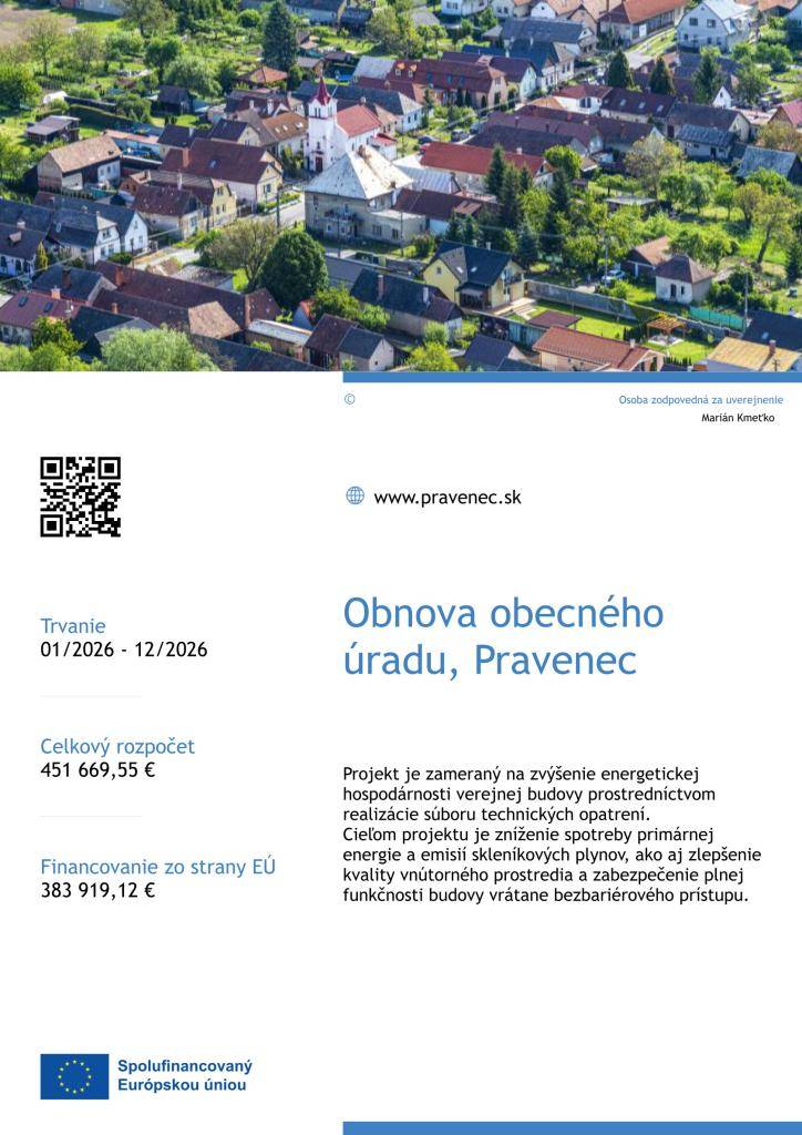 Kód projektu: 401201F464  Webová stránka programu: https://eurofondy.gov.sk/program-slovensko/