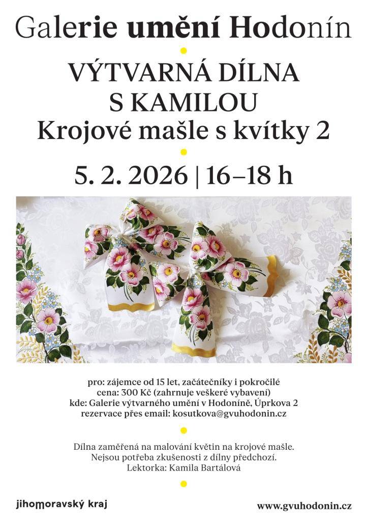 Přednáška | Architektura secese a moderny před první světovou válkou  Výtvarná dílna s Kamilou | Krojové mašle s kvítky 2