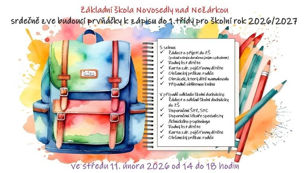 Zápis do 1. třídy