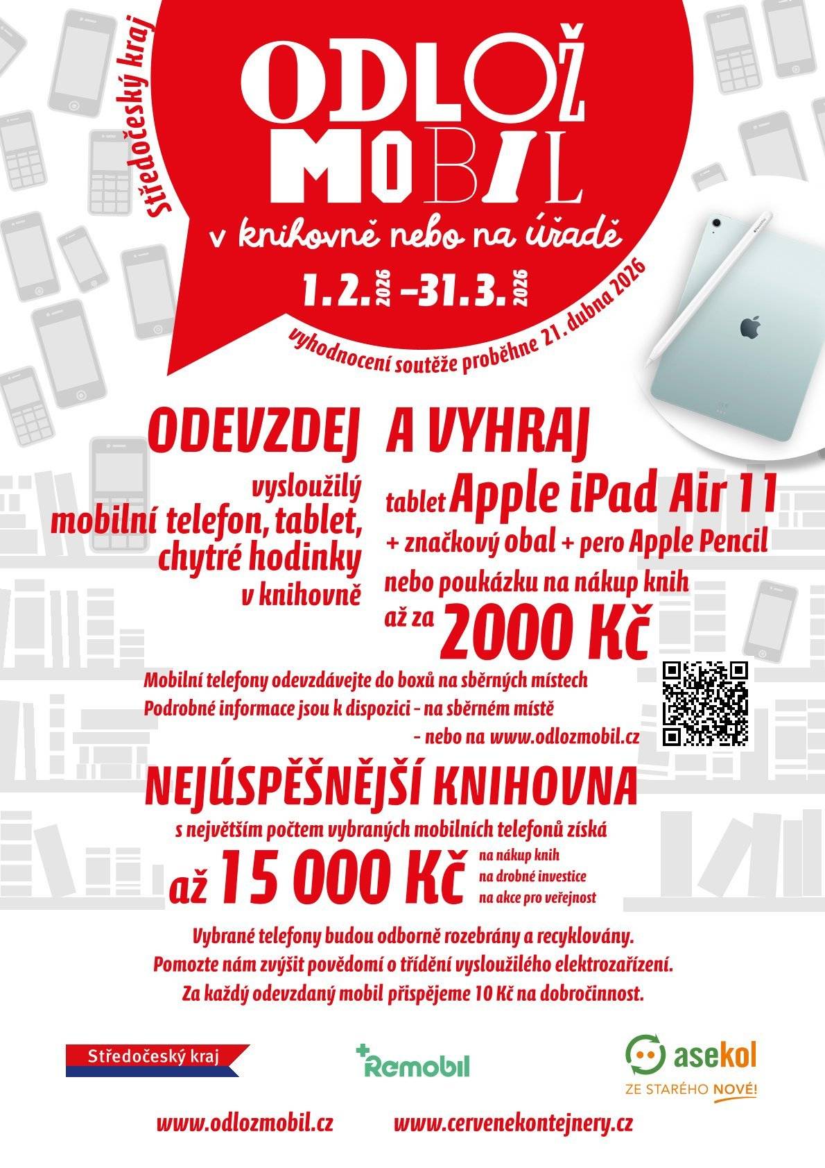 Vysloužilý mobilní telefon, tablet nebo chytré hodinky můžete odevzdat u nás na Obecním úřadě.