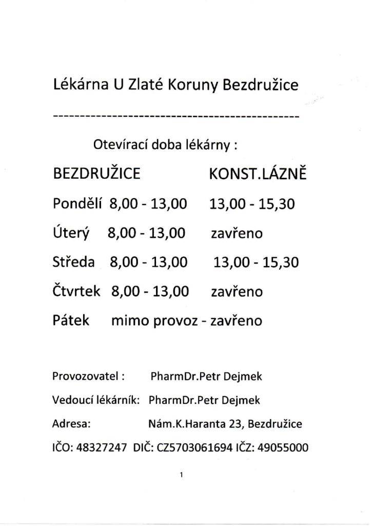 U Zlaté Koruny Bezdružice