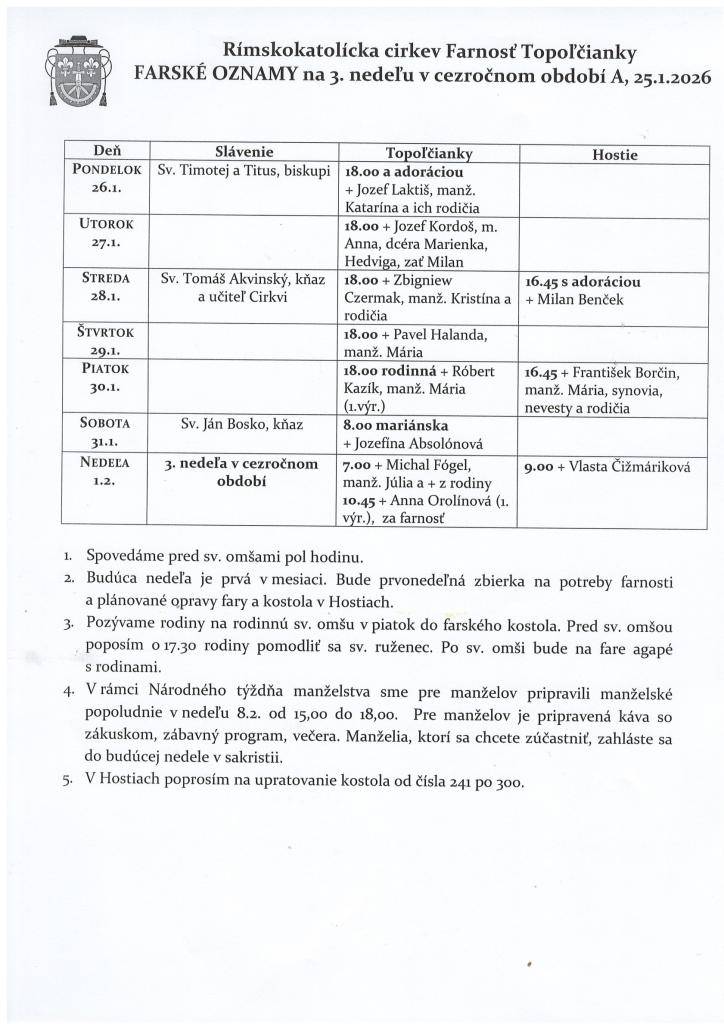 farské oznamy