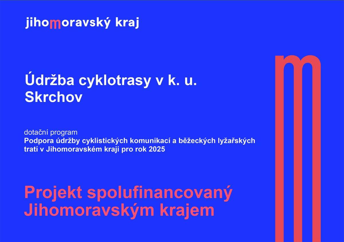 Údržba cyklotrasy v průběhu celého roku 2025.