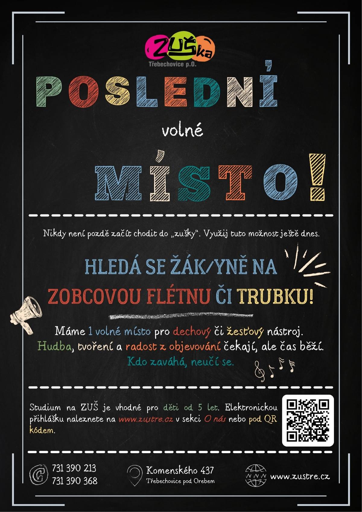 Oznámení ZUŠ